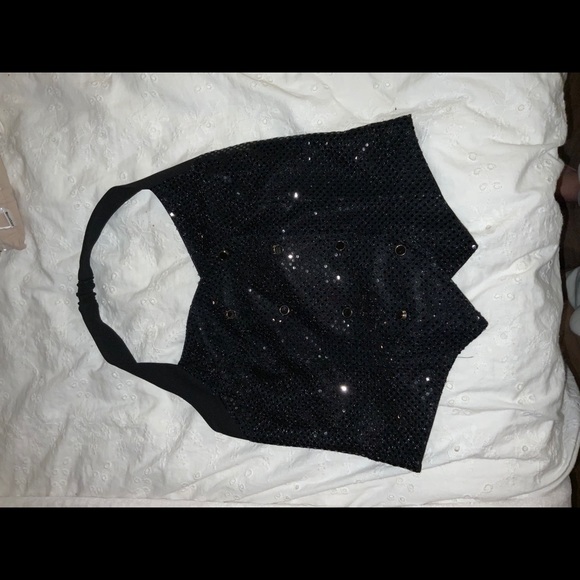 Vintage cropped sparkly vest - Picture 1 of 2